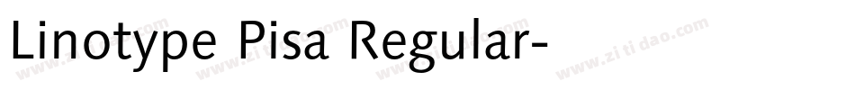 Linotype Pisa Regular字体转换